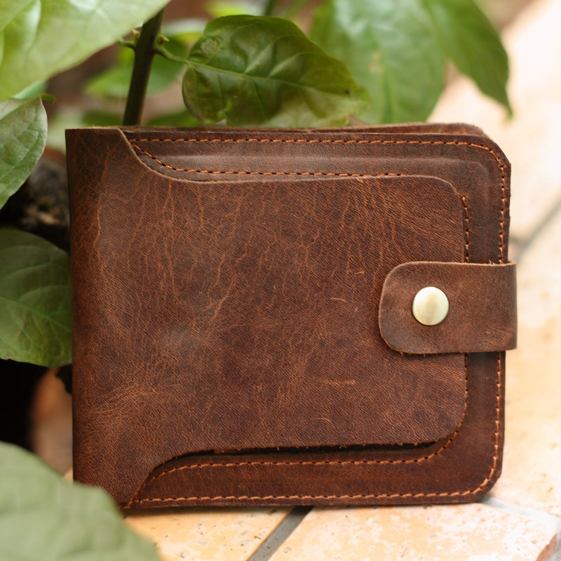 Handmade Genuine Leather Men&#39;s Wallet / Leather Wallet / Wallet For Men / Minimalist Wallet / B ...
