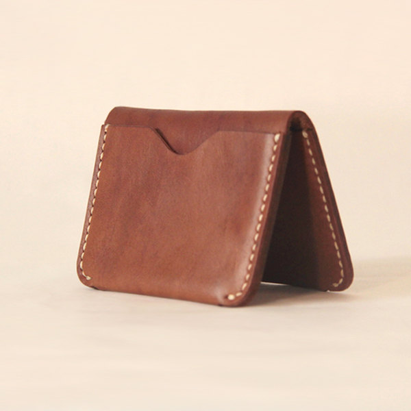 Handmade Leather Wallet / Card Case / Minimal Leather Wallet / Cash